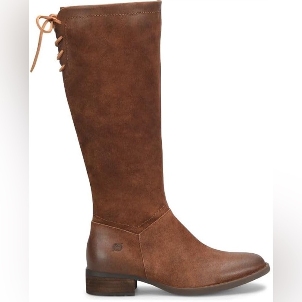 Born NWT Hayden Wide Calf Tall Suede Boots Sz 7.5